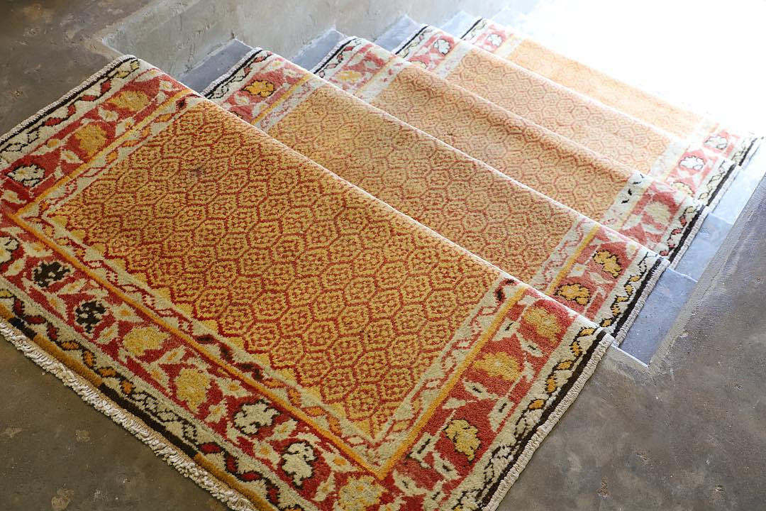 Vintage Turkish Oushak Runner