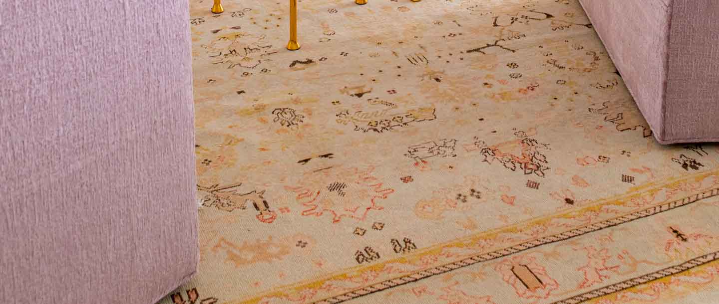 Antique Oushak Rug Soft Colors