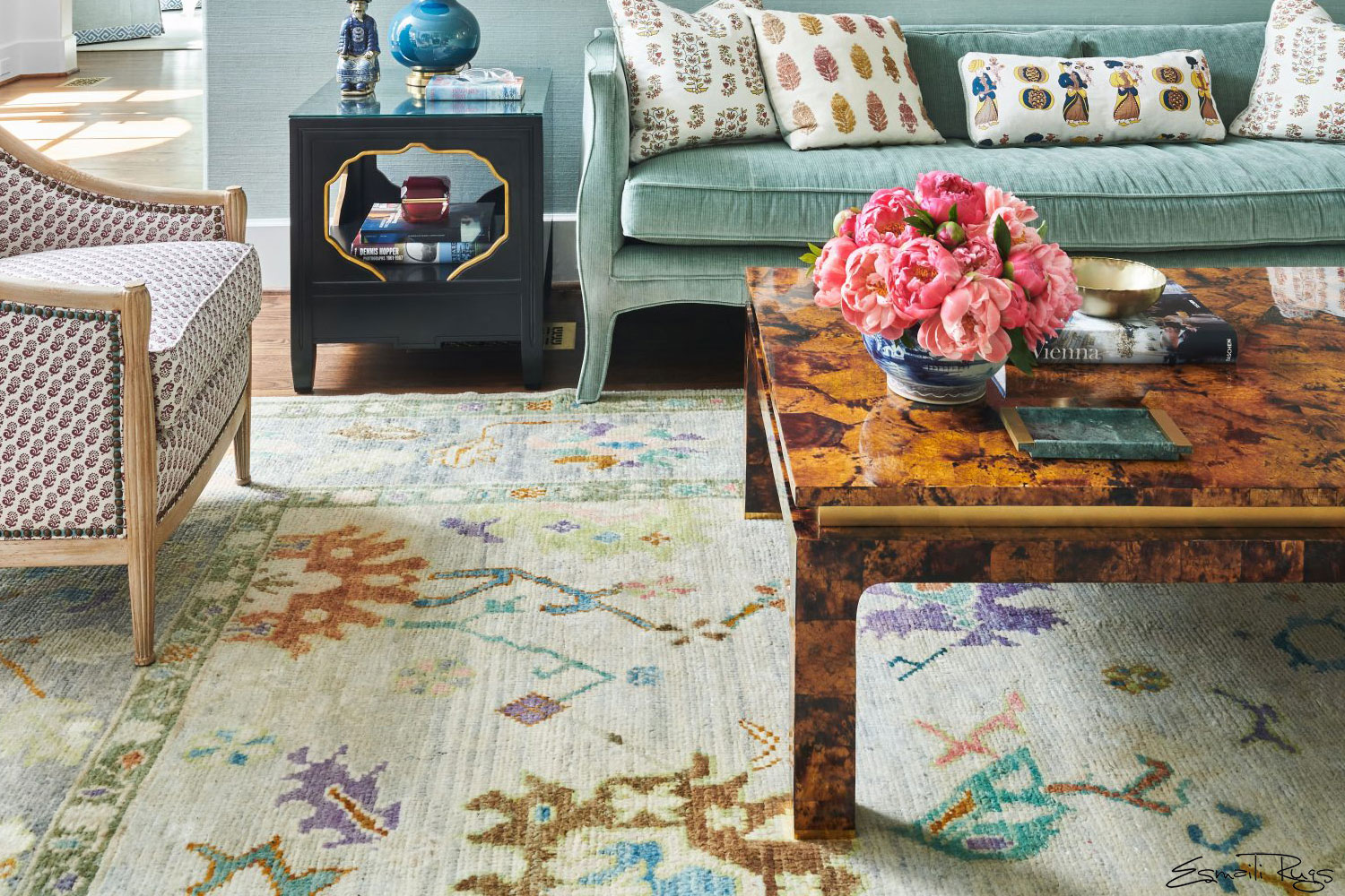 Modern Style Colorful Turkish Oushak Rugs in Chicago, IL