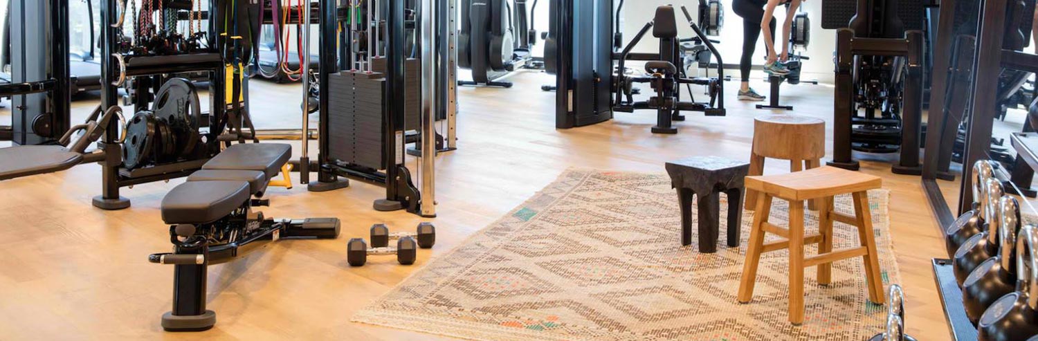 Hospitality Design Gym Project with Kelly Wearstler | Proper Hotels Kilim Rug