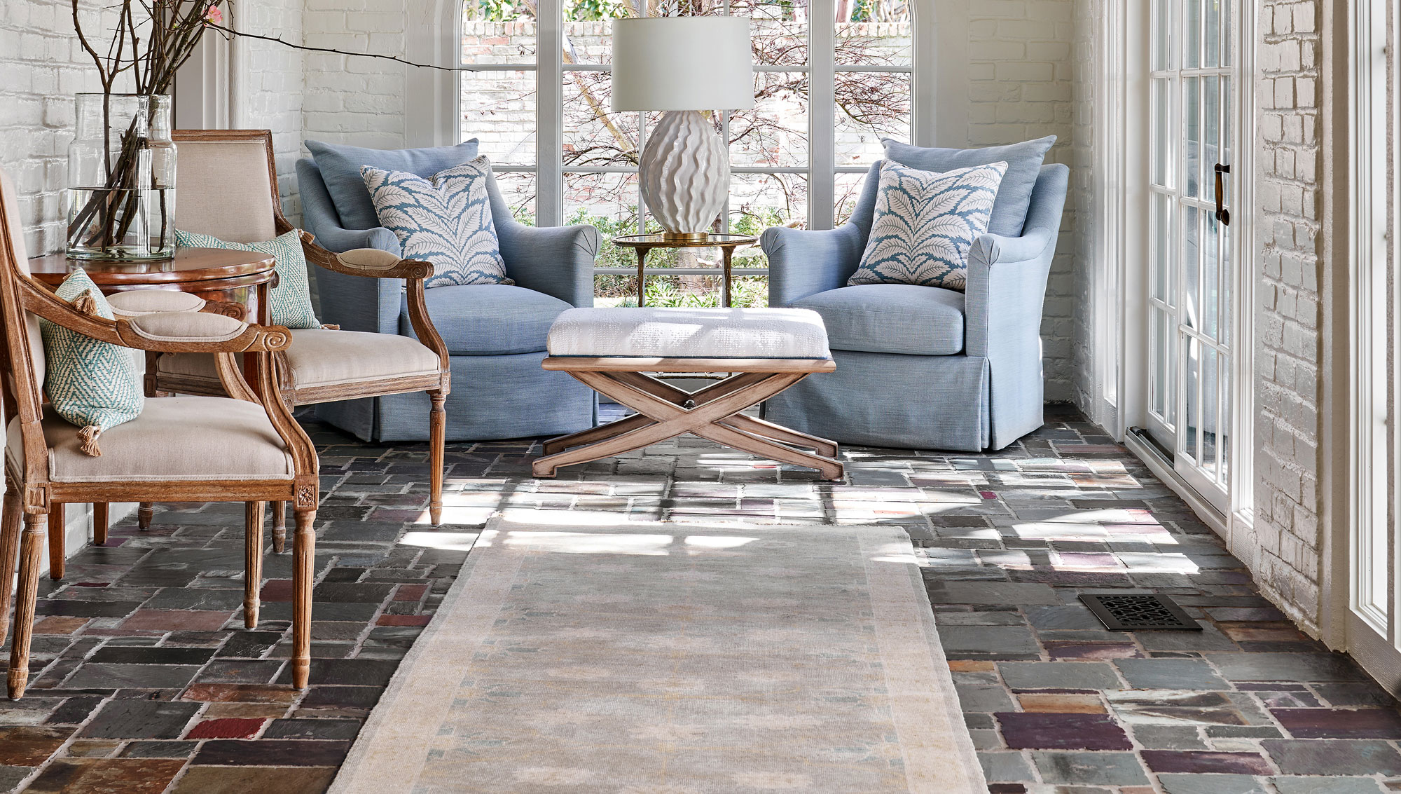 Oriental Rugs for Sunroom Mudroom Conservatory