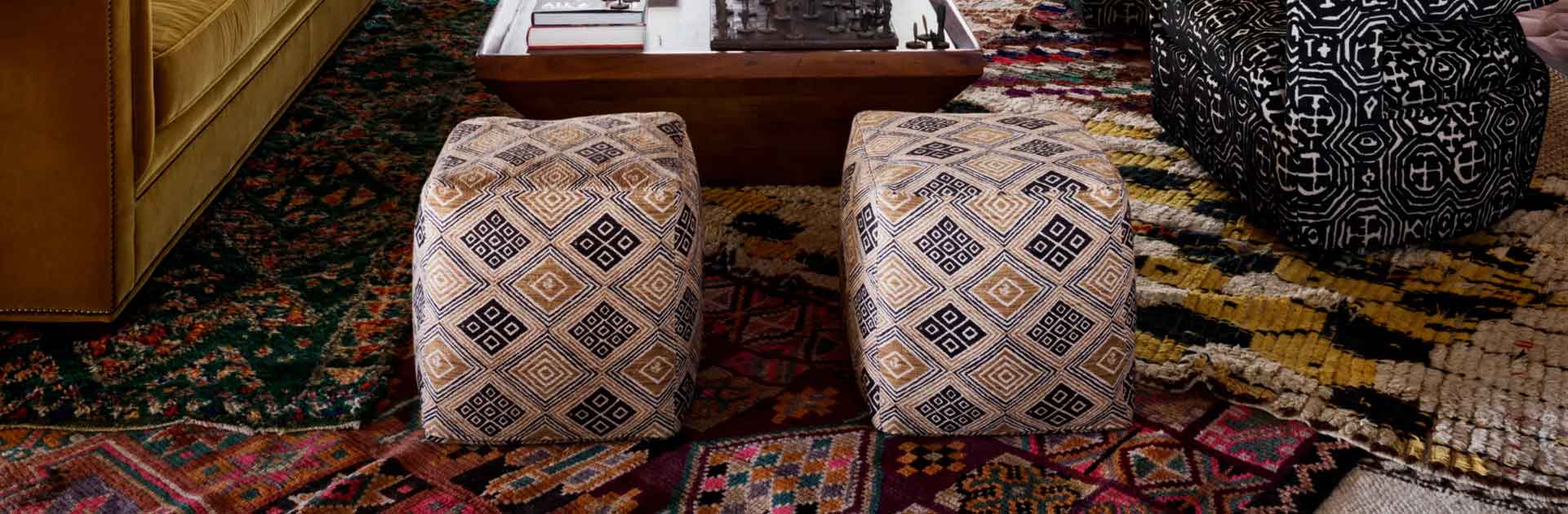 Vintage Moroccan Rugs Maximalist Style Layers