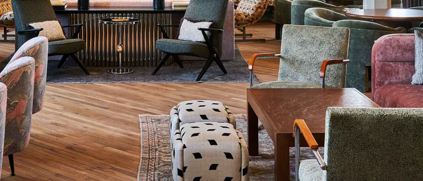 Overdyed Rugs Open Floor Plan Modern Space