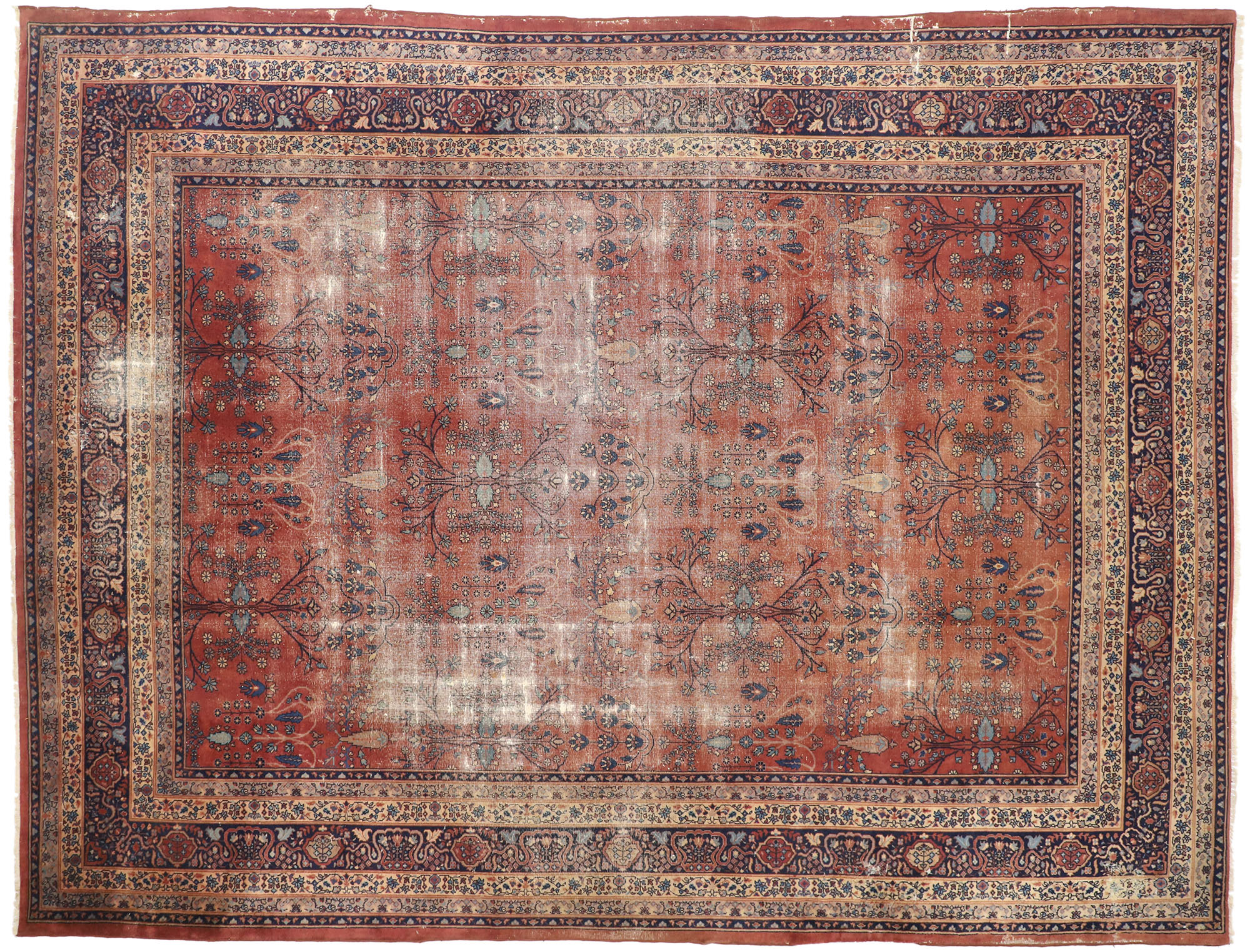 12 X 16 Antique Turkish Sparta Rug 77388 12 X 16 Antique Turkish Sparta Rug 77388
