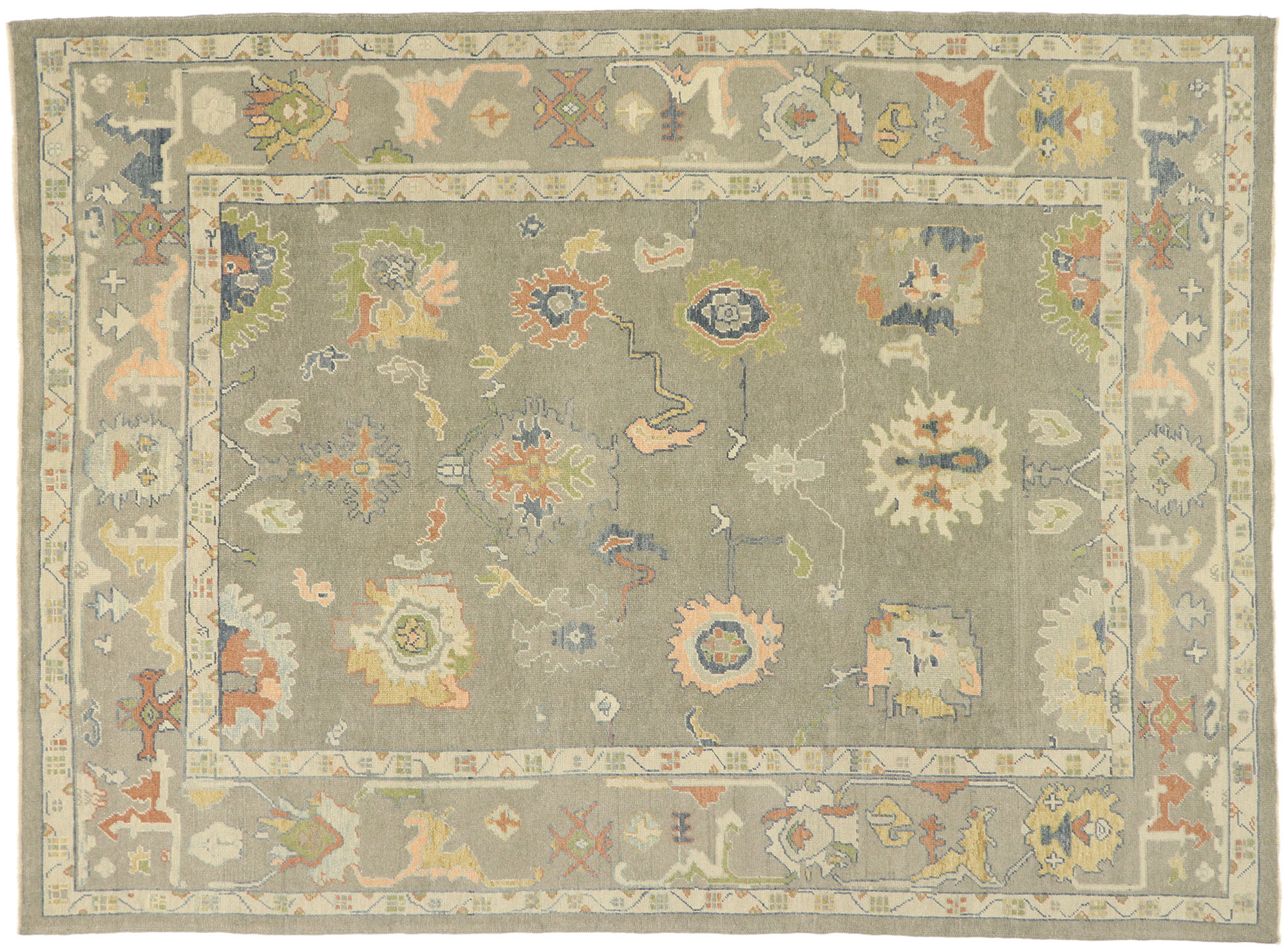 9 X 12 Turkish Oushak Rug 52918