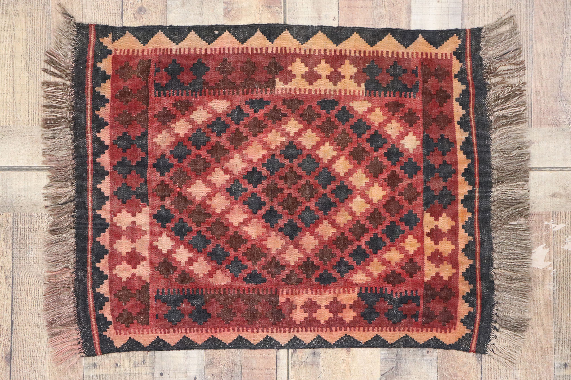 Red Tiny Rug 2x3 Turkish Rug Small oushak Rug Small rug for 