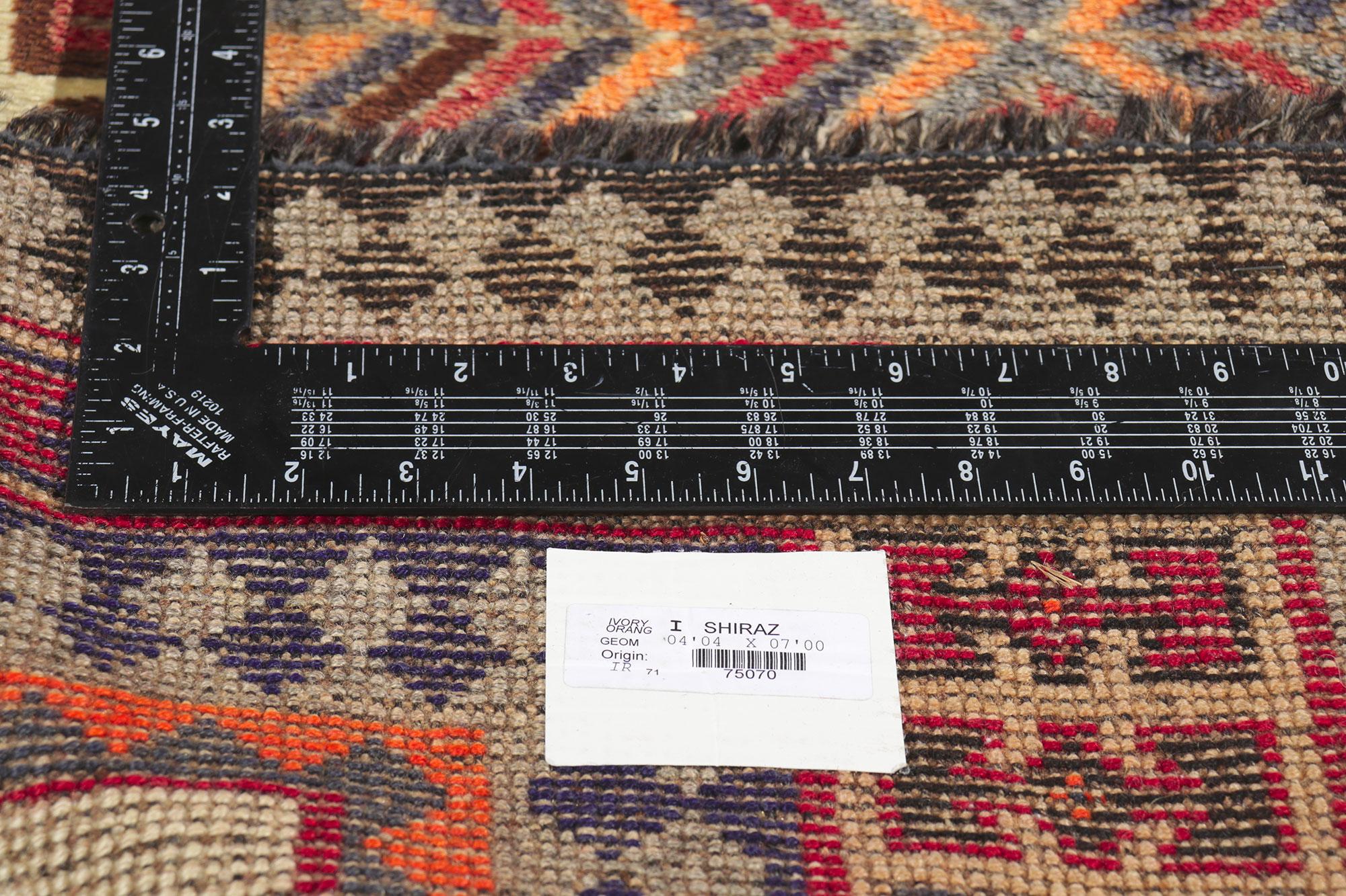 4 x 7 Vintage Persian Shiraz Rug 75070