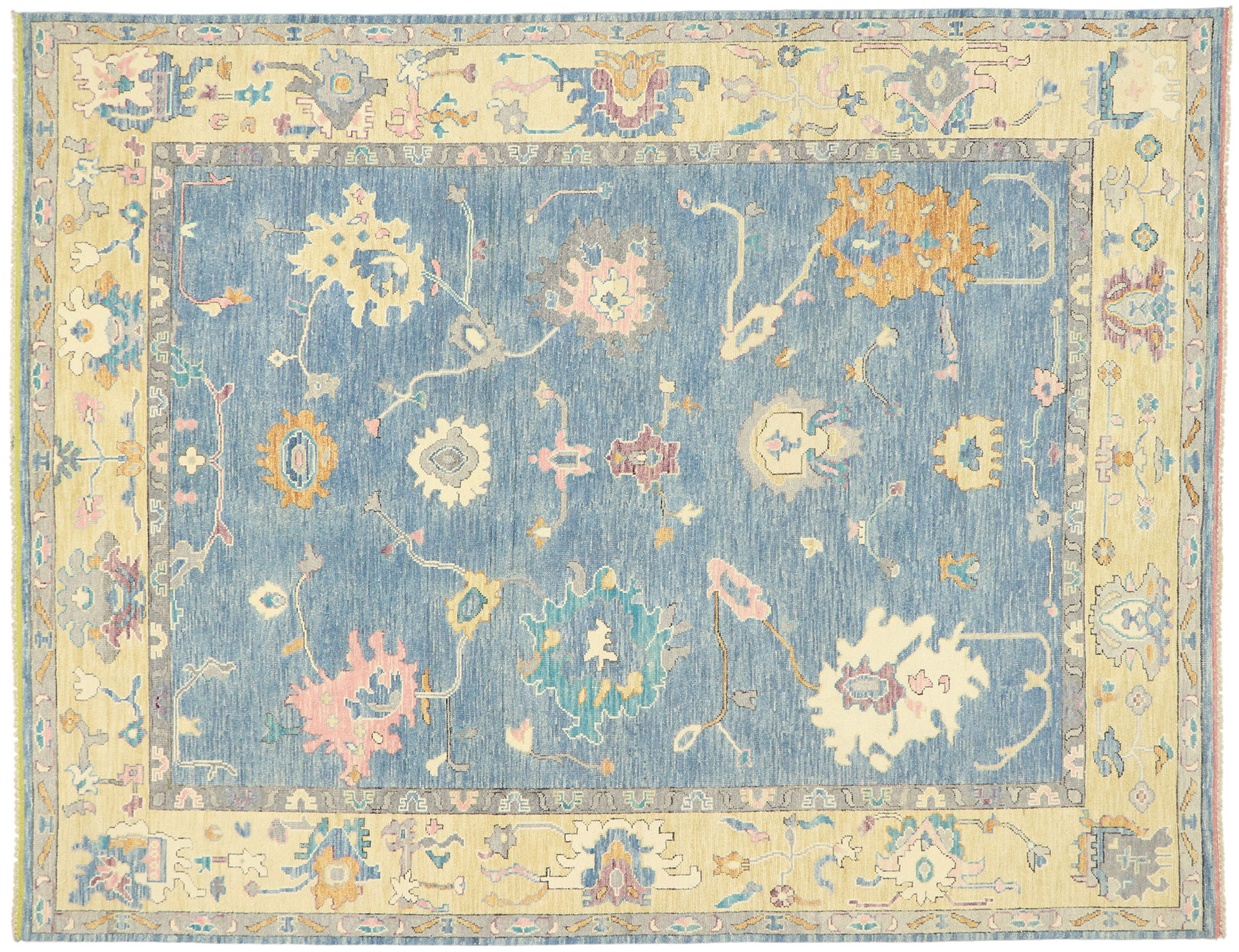 9 X 12 Colorful Oushak Rug 80600