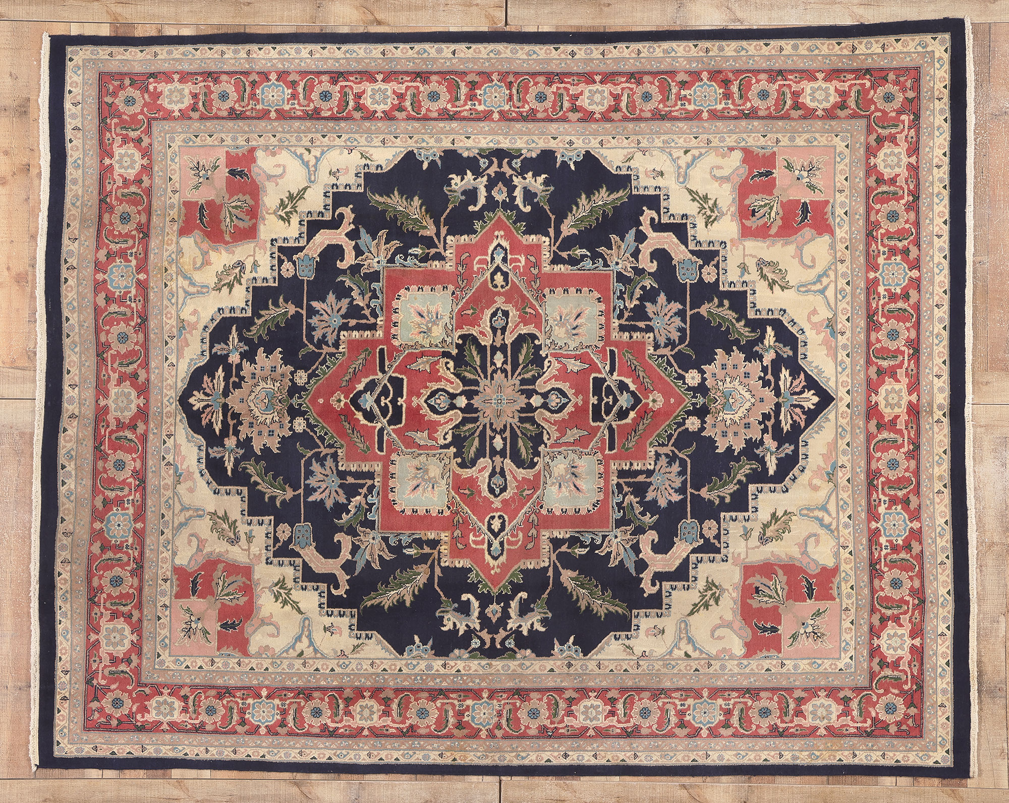 8 X 10 Vintage Stani Tabriz Rug 74737