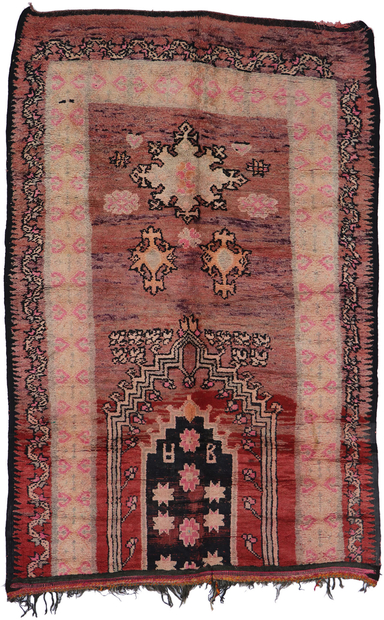 6 x 9 Vintage Boujad Moroccan Rug 21528