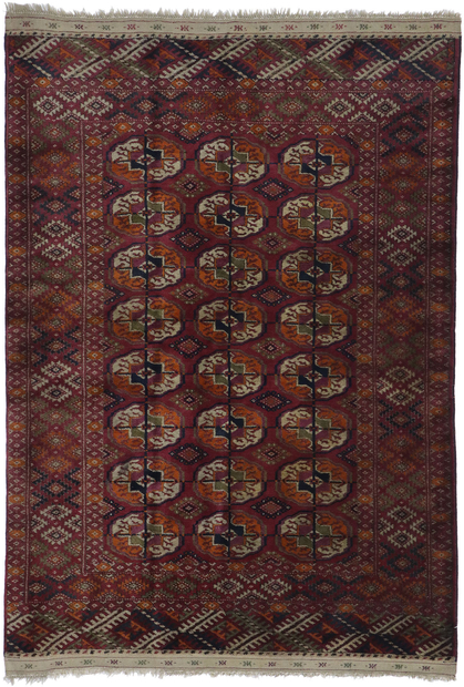 4 x 5 Antique Persian Baluchi Bokhara Rug 21680