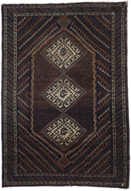 4 x 6 Antique Persian Afshar Rug 21687