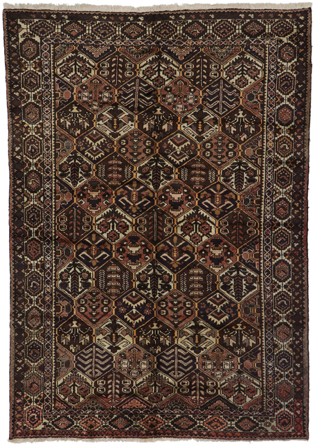 6 x 10 Antique Persian Bakhtiari Rug 21689