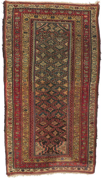 4 x 8 Antique Caucasian Shirvan Rug 21691