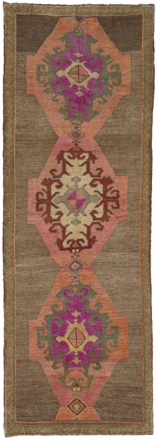 4 x 10 Vintage Turkish Kars Rug 53568