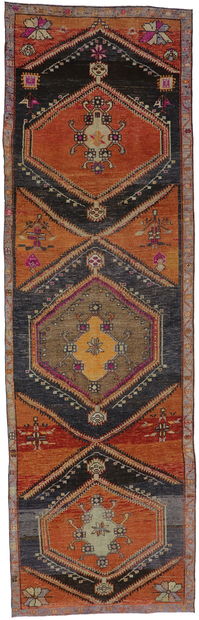 5 x 15 Vintage Turkish Kars Rug 53581