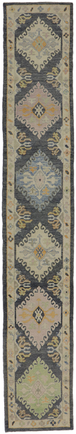 3 x 18 Contemporary Turkish Oushak Runner 53586