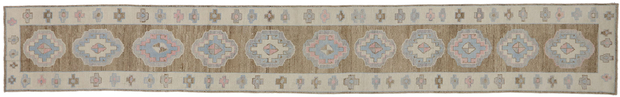 3 x 20 Extra Long Oushak Rug Runner 53587