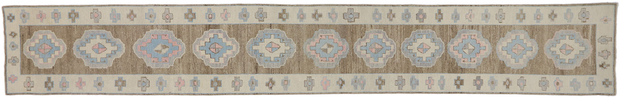 3 x 20 Extra Long Oushak Rug Runner 53590