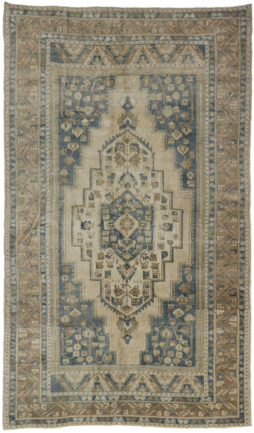 7 x 11 Vintage Turkish Oushak Rug 53621