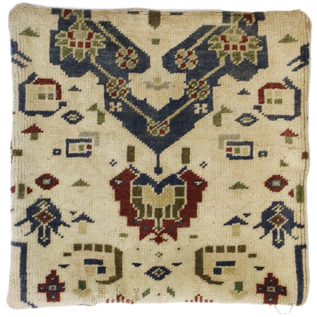 17x17 Vintage Turkish Oushak Rug Pillow Cover 53632