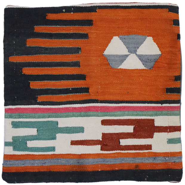 2 x 2 Vintage Turkish Kilim Rug Tribal Pillow Cover 53634