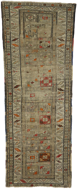 3 x 8 Antique Caucasian Shirvan Rug 53652