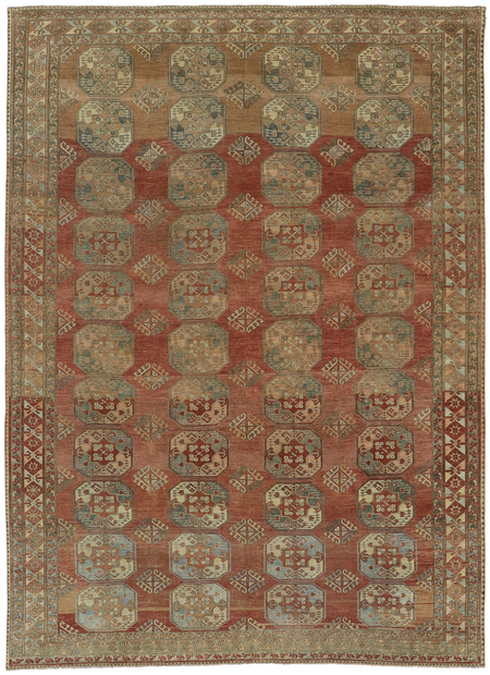 9 x 12 Vintage Turkish Oushak Rug 53658