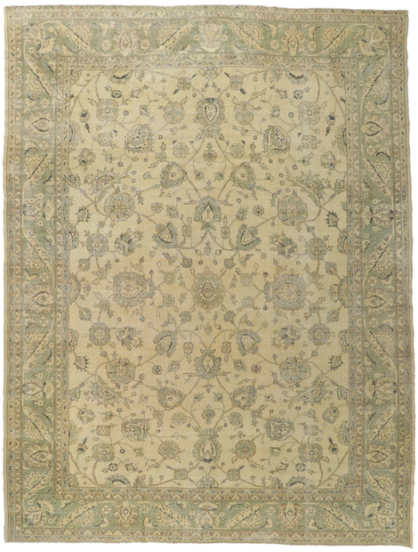 10 x 13 Distressed  Vintage Turkish Sivas Rug 51232