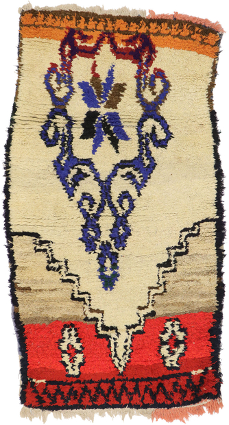 3 x 5 Vintage Moroccan Azilal Rug 21576