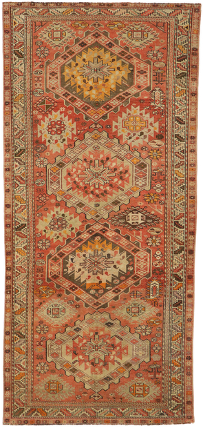 5 x 10 Vintage Turkish Oushak Rug 53655