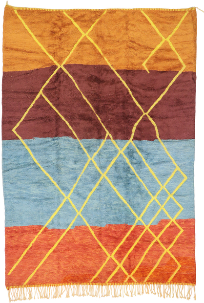 8 x 12 Modern Beni Mrirt Moroccan Rug 21663