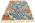 4 x 6 Vintage Kilim Rug Japanese Waterfall Tapestry Inspired by Katsushika Hokusai 77937