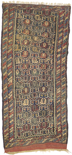 3 x 7 Antique Persian Azerbaijan Rug 60946