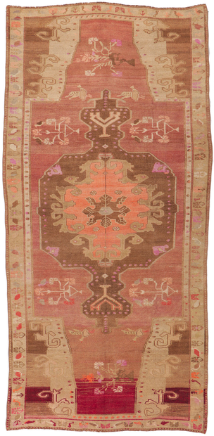 6 x 11 Vintage Turkish Kars Gallery Rug 53699