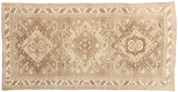 5 x 11 Vintage Earth-Tone Turkish Kars Rug 53715