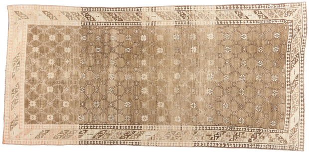 5 x 11 Vintage Earth-Tone Turkish Kars Rug 53723