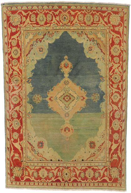 4 x 6 Vintage Persian Tabriz Rug 53733