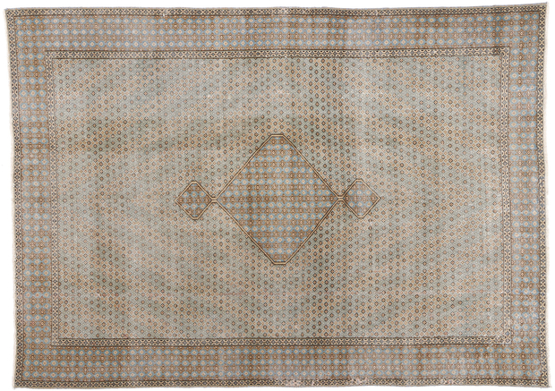 7 x 9 Distressed Vintage Persian Kerman Rug 53759