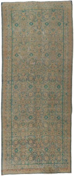4 x 10 Vintage Persian Tabriz Rug 60985