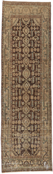 4 x 13 Antique Persian Malayer Runner 60987
