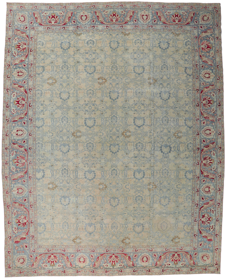 11 x 14 Antique Persian Tabriz Rug 53774
