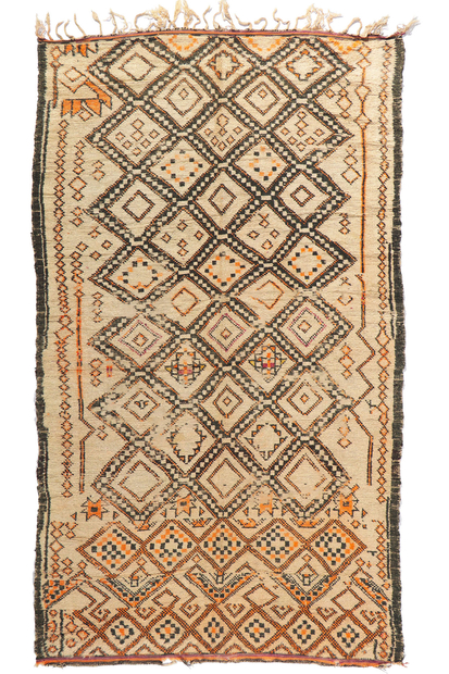 6 x 10 Vintage Moroccan Beni Ourain Rug 21367