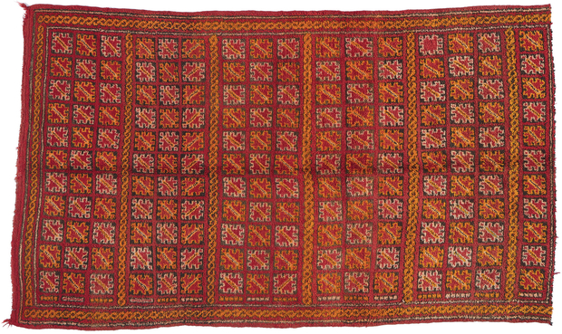 5 x 8 Vintage Red Beni MGuild Moroccan Rug 21483