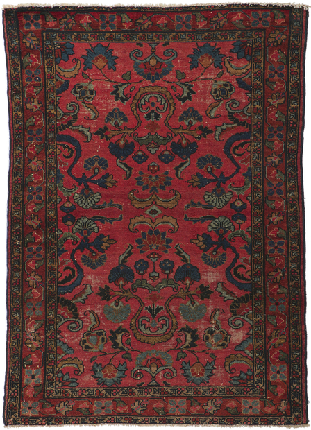 3 x 5 Antique Persian Lilihan Rug 78178