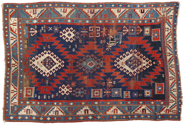 5 x 7 Antique Caucasian Tribal Kazak Rug 78210