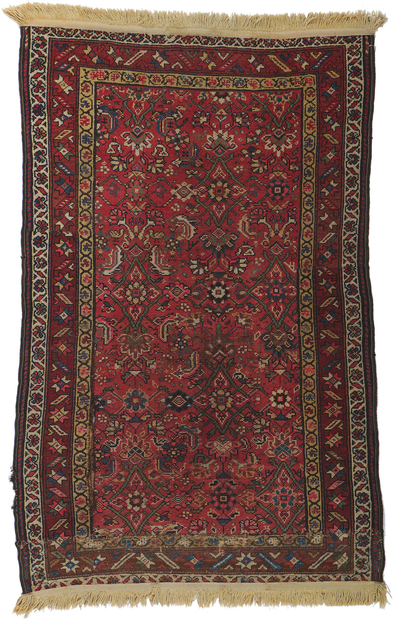 3 x 5 Antique Persian Hamadan Rug 78214