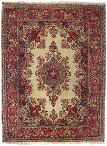 10 x 14 Vintage Persian Sarouk Rug 78229