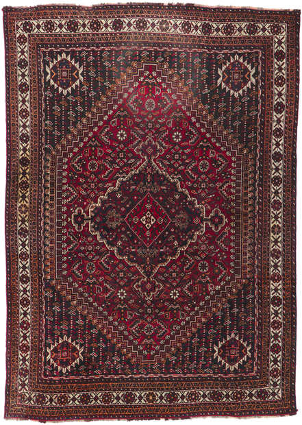 7 x 10 Antique Persian Shiraz Rug 78242
