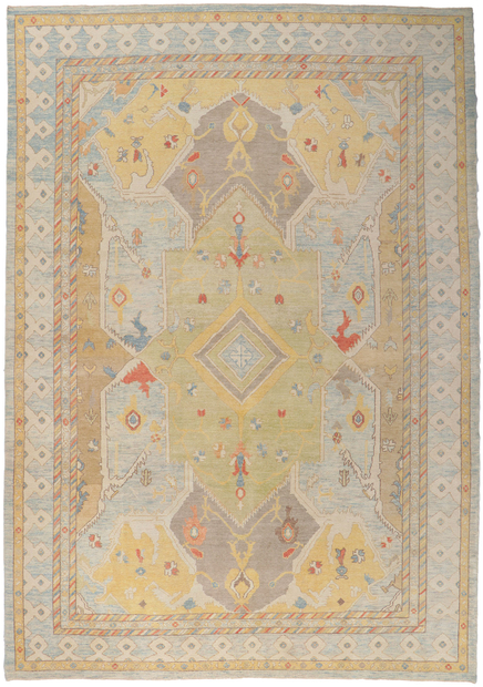 10 x 15 Colorful Oushak Rug 53782